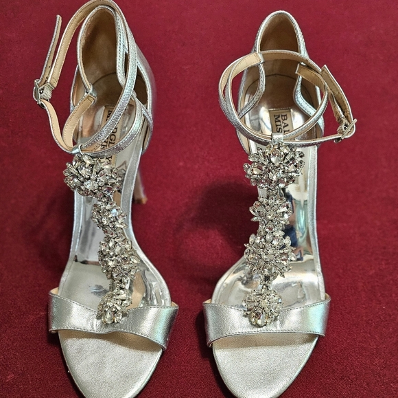Bradley Mischka Shoes - Used 81/2 Women /Badgley Mischka Shoes Silver
